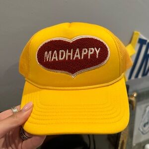 Madhappy Yellow Heart Boucle Trucker Hat